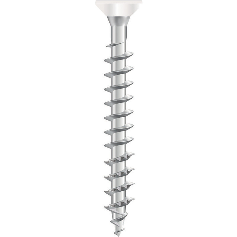 Dynaplus beslagschroeven verzinkt 4x40mm TX20 witte kop