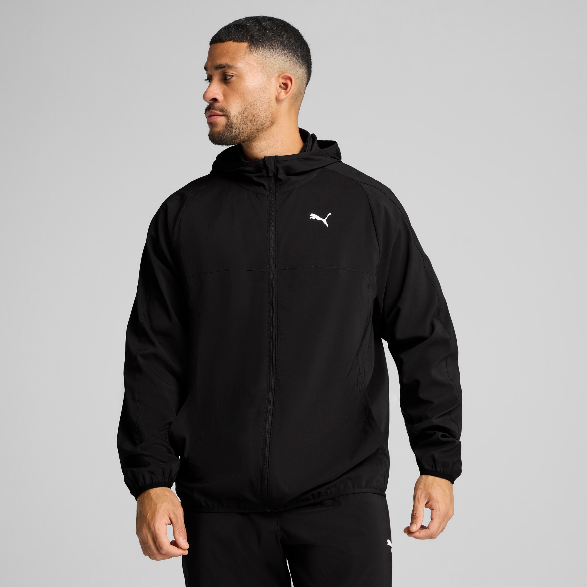 PUMA Kapuzensweatjacke »M TAD TECH WOVEN FULL ZIP«