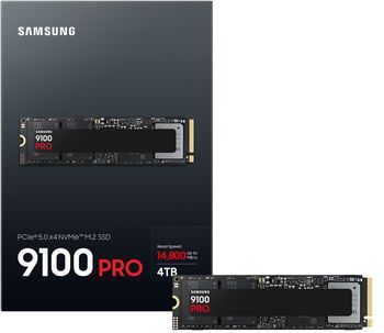 Samsung - 9100 PRO - Interne SSD - 4 TB - PCIe 5.0 - NVMe M.2
