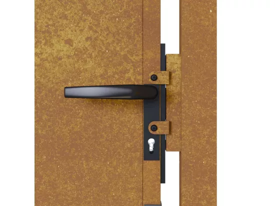 Portail de jardin 105x155 cm acier corten