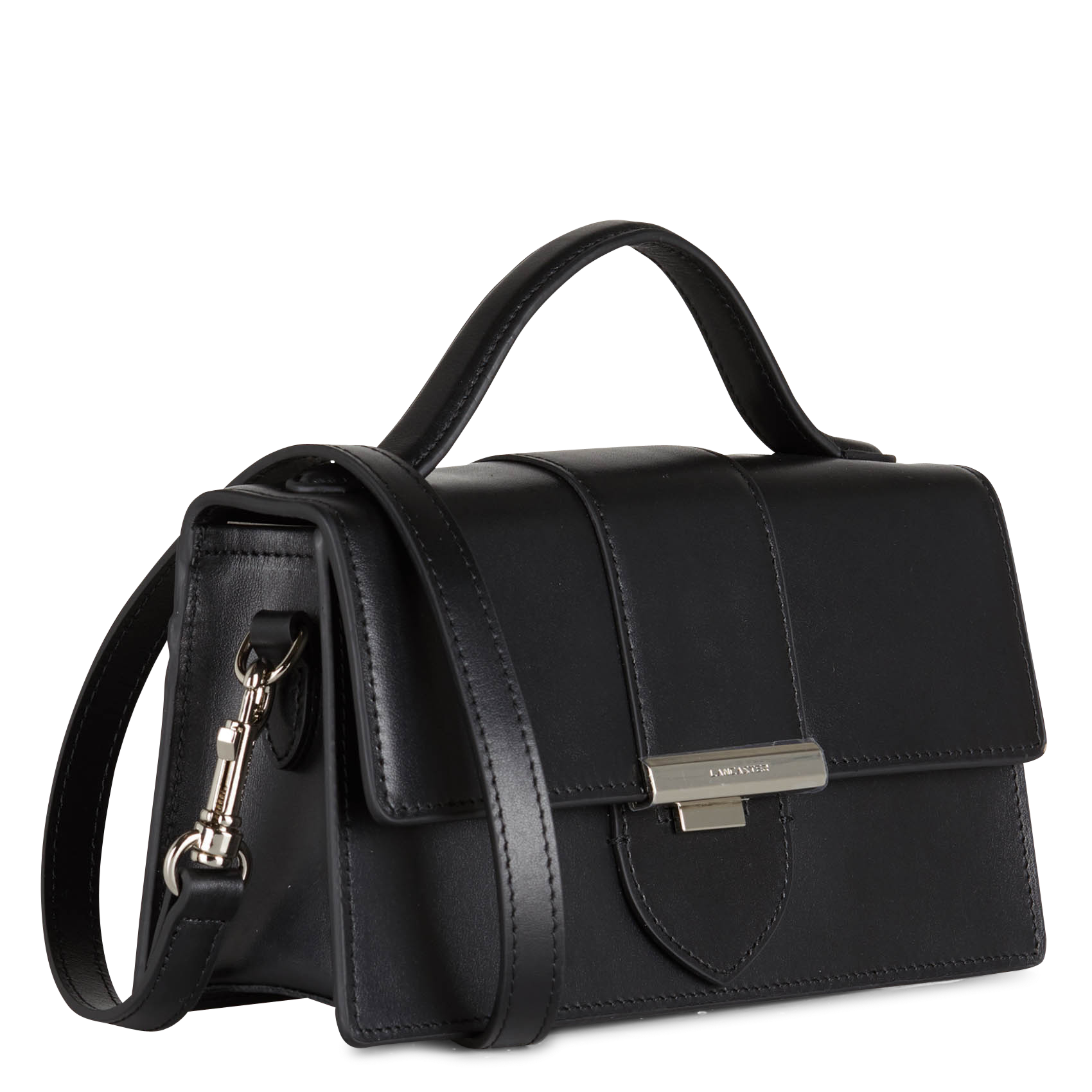 PARIS ILY - Sac porté épaule en cuir | Noir