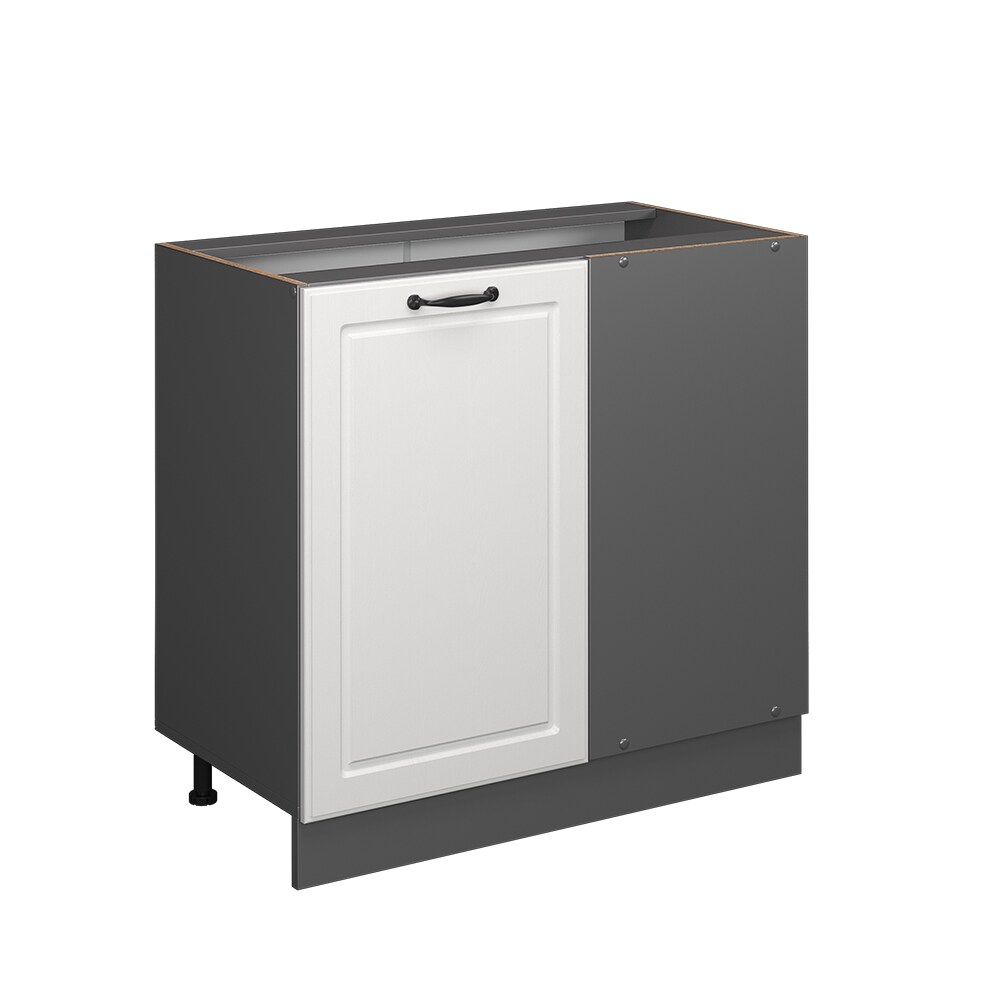 Vicco Eckunterschrank Küchenschrank Küchenzeile R-Line Landhaus 86 cm Anthrazit Weiß Tür