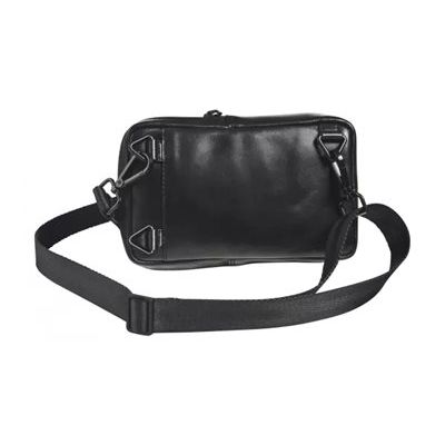 Maverick All Black - Sac à bandoulière - cuir de vachette pleine fleur tanné végétal - noir