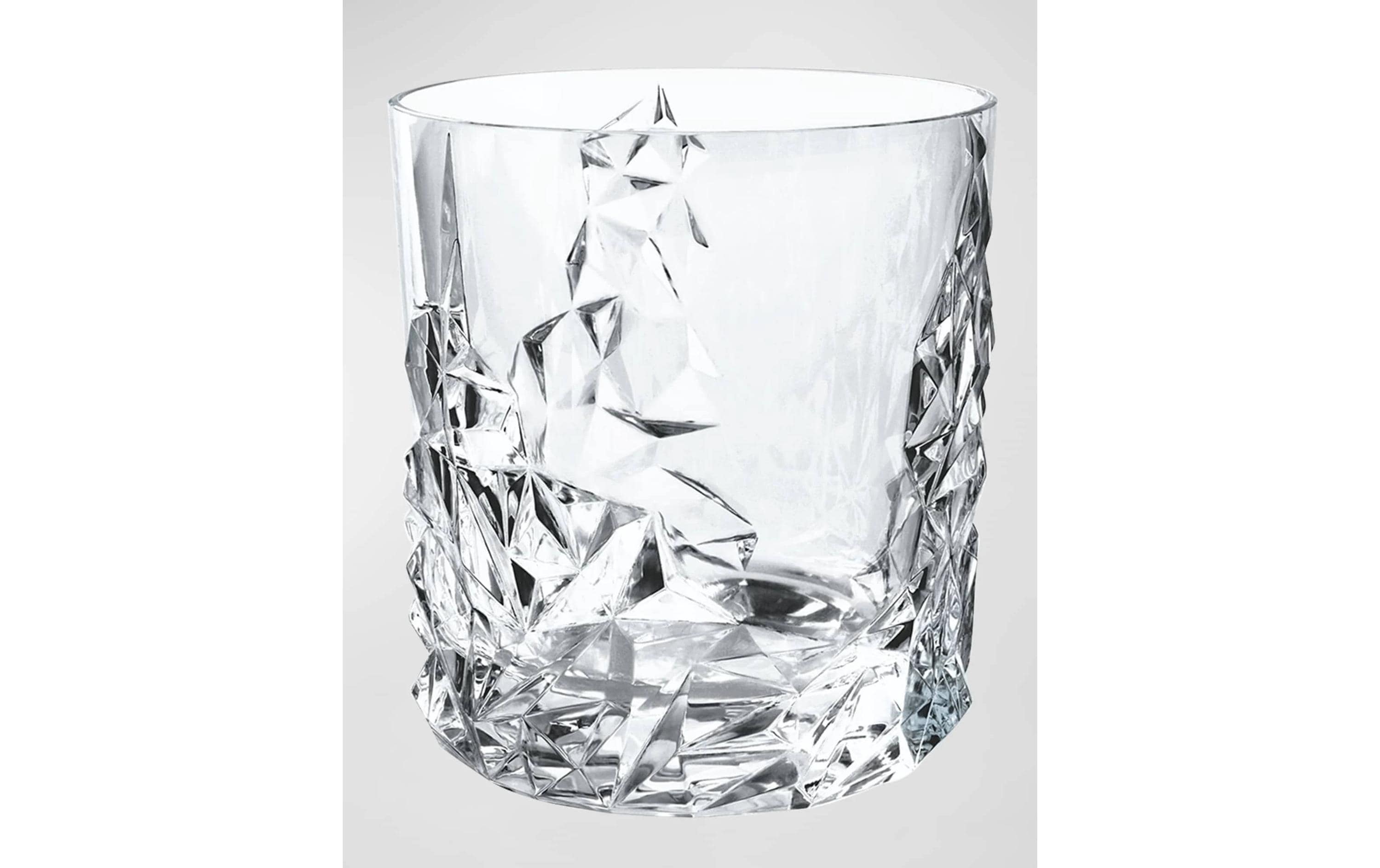 Whiskyglas Sculpture, 4 StückWhiskyglas-Set aus Kristallglas