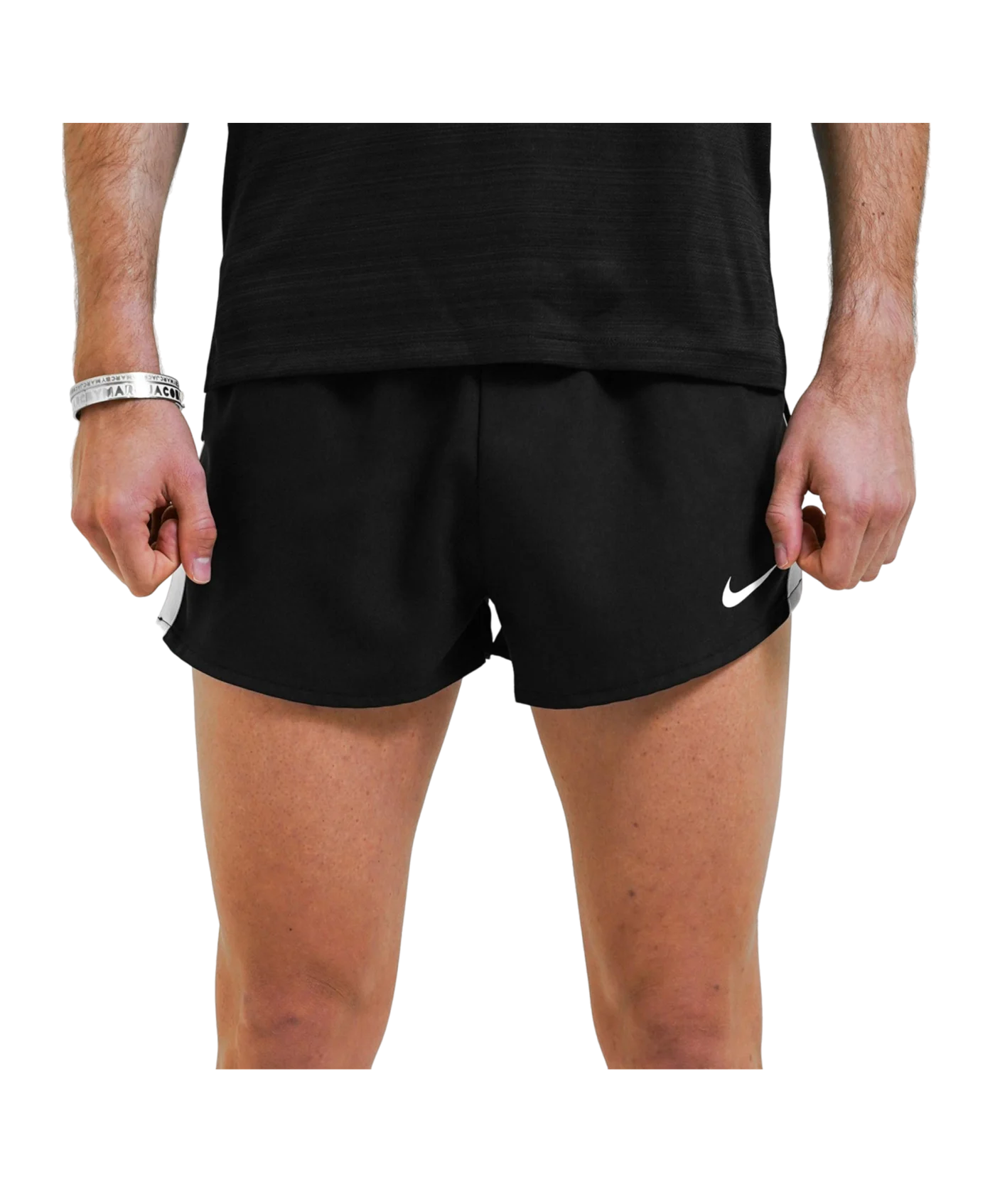 Nike Stock Fast 2 Short Running Schwarz F010