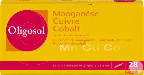 Labcatal Oligosol Manganèse-Cuivre-Cobalt 28 Ampoules