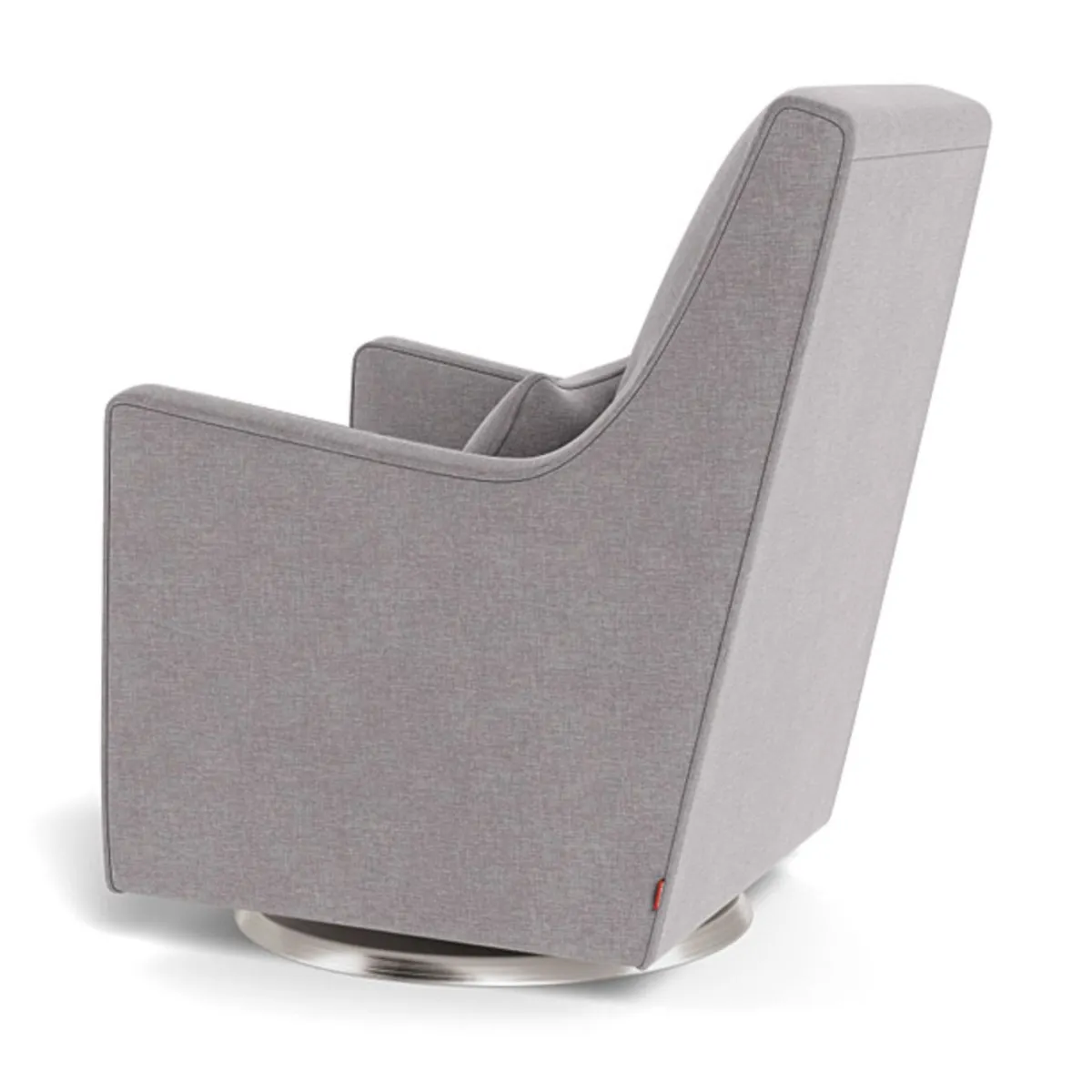 Monte Fauteuil Berçant et Pivotant Luca - Pebble Gris  Argent