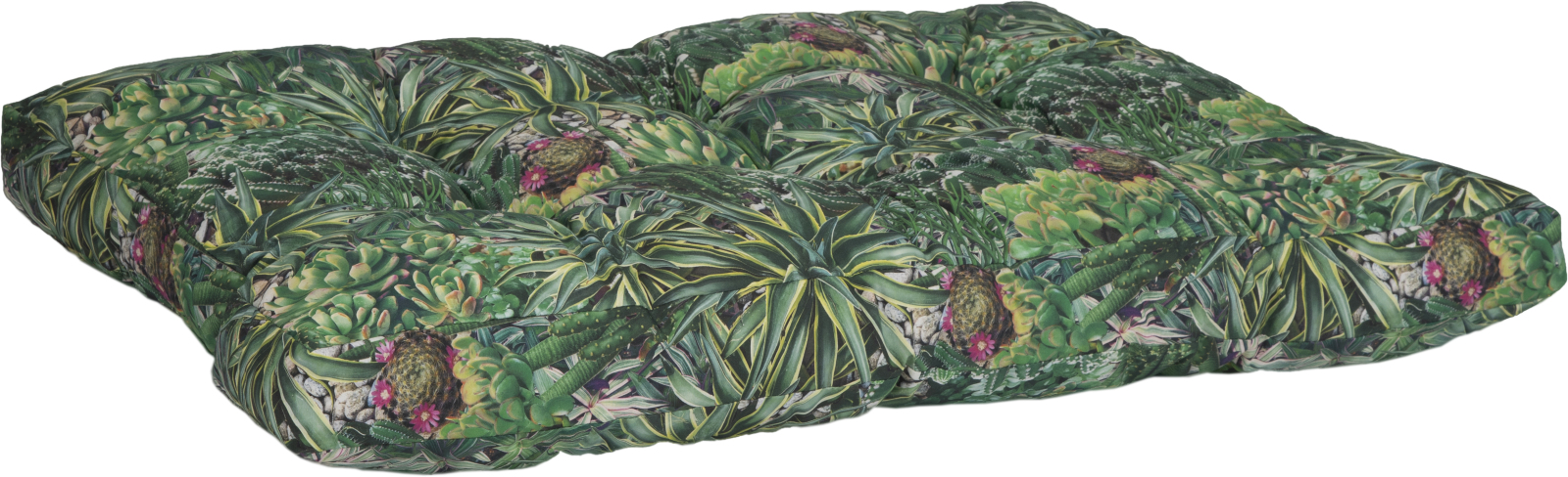 Paletten-Sitzkissen - Pflanzenmuster grün - 120x80 cm