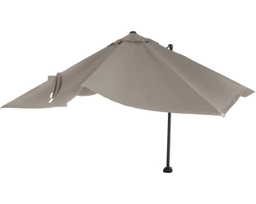 Zwevende parasol Sunset N+ 350 x 260 cm polyester taupe