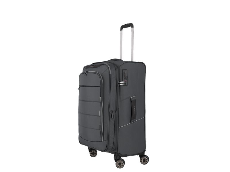 travelite Skaii Trolley M erweiterbar, Grau Reisekoffer
