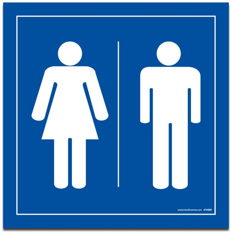 Panneau Toilettes - Homme Femme