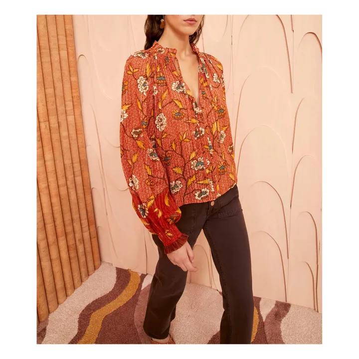 Ulla Johnson Blouse Kaitlyn | Orange Rouille