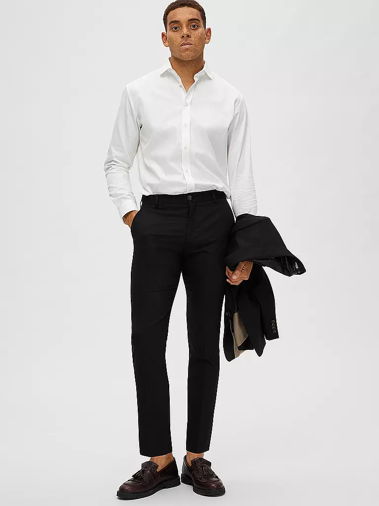 SELECTED Anzughose SLHSLIM schwarz