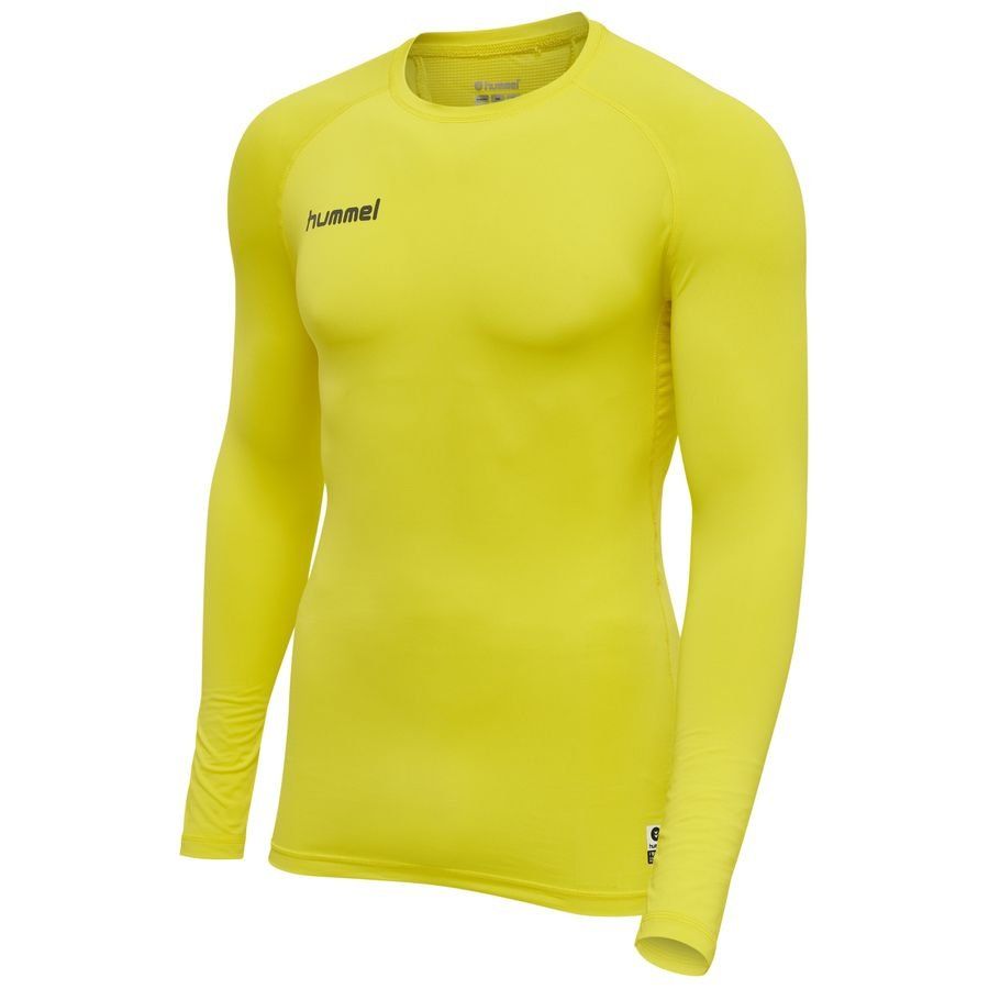 Hummel First Performance Baselayer Manches Longues - Jaune