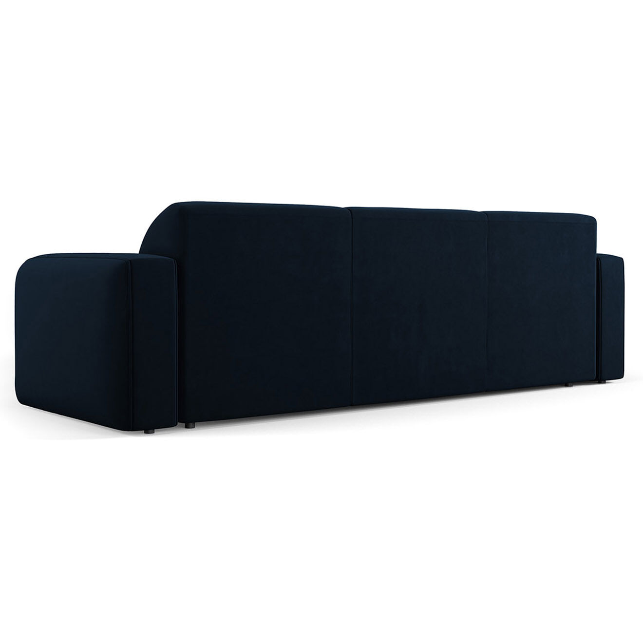 Mazzini Sofas Canapé Velours Jasmin 3 Places bleu roi - 235x95x72 cm