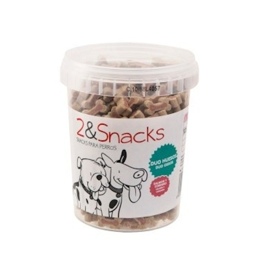 2&Snacks Duo Ossos de Salmão e Cordeiro para Cães