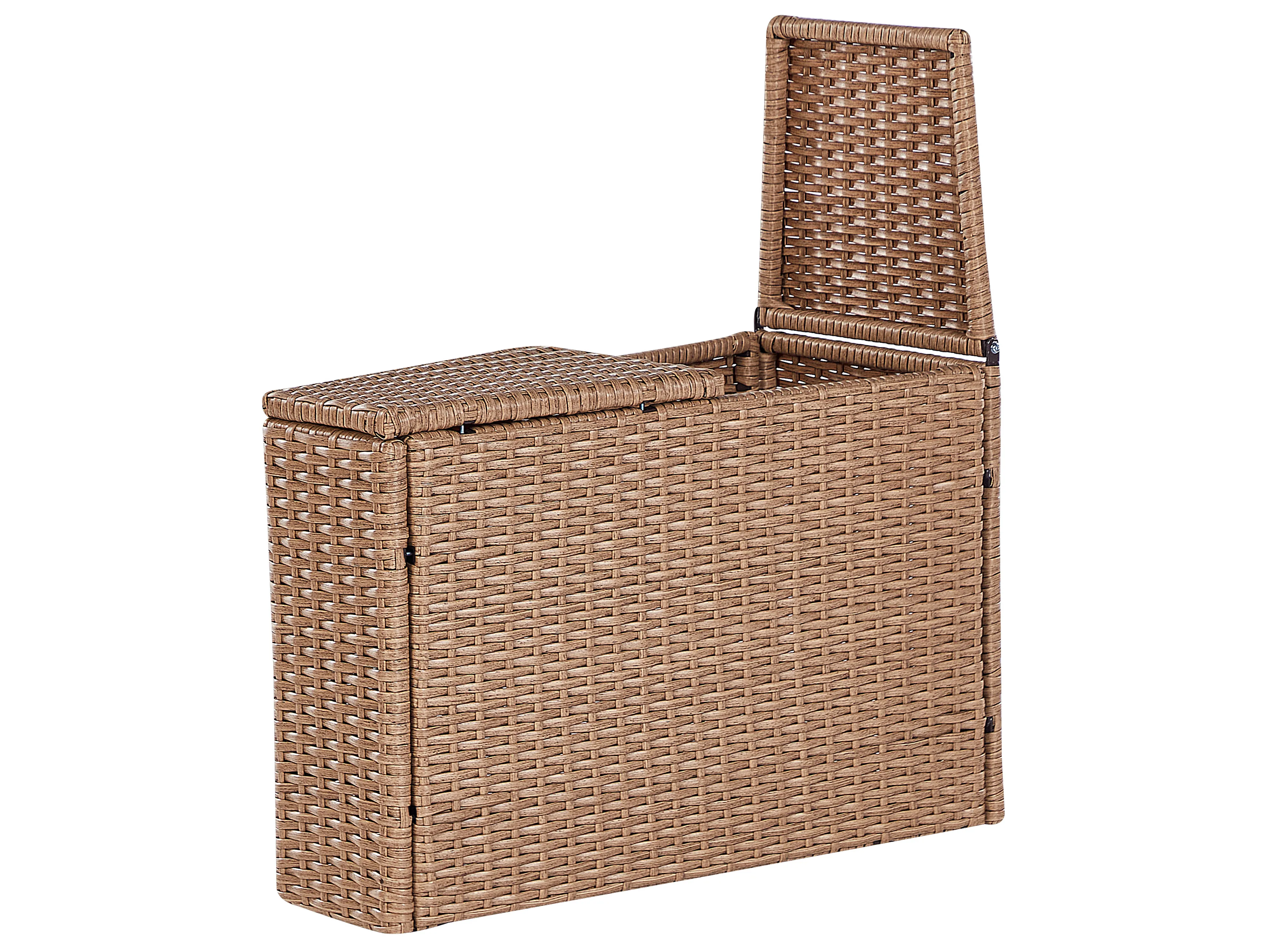 Loungeset met tafel 9-zits SEVERO PE rotan Zandbeige