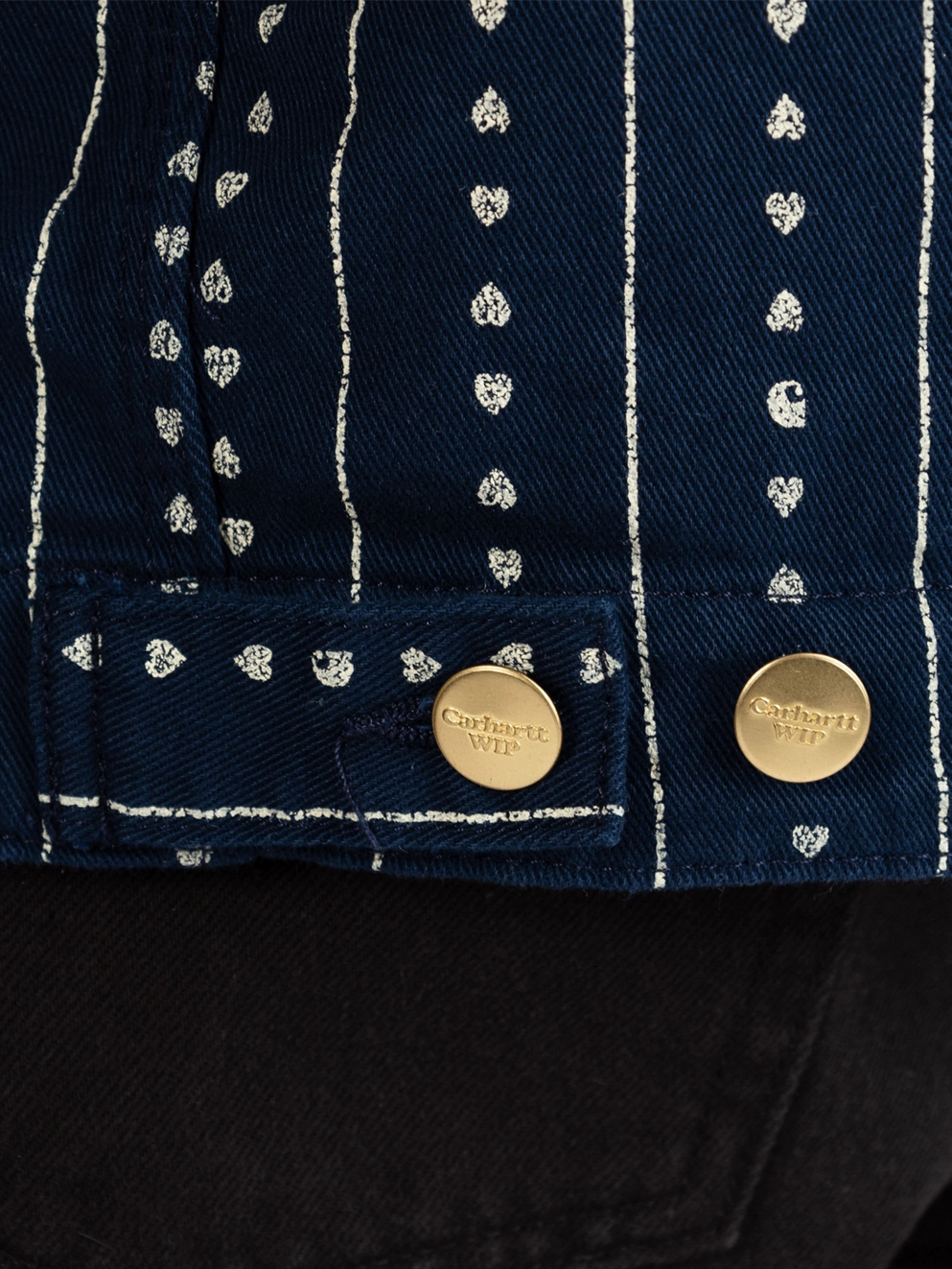 Carhartt WIP Drewe Chore Jacket heart c pinstrink/nat/rin
