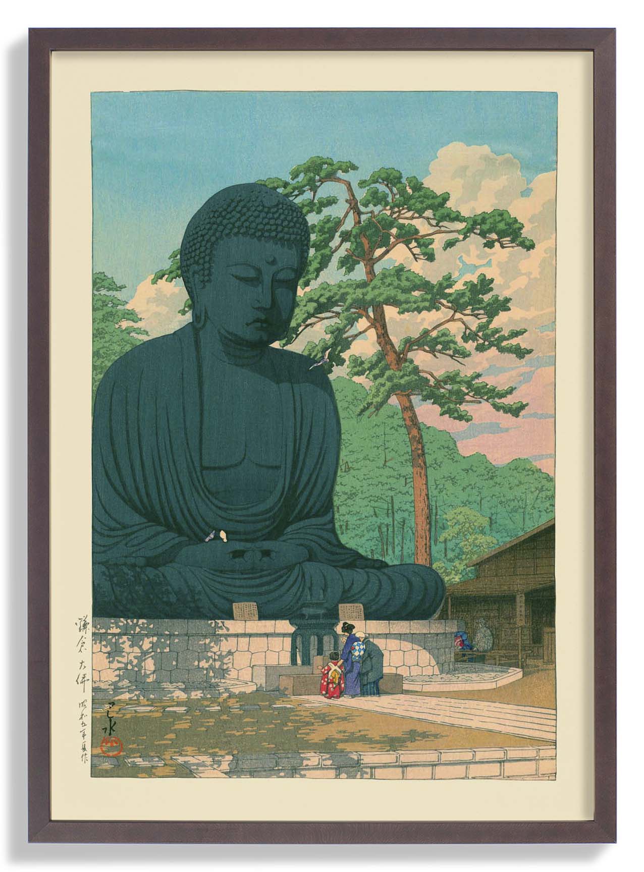 Großer Buddha in Kamakura von Hasui