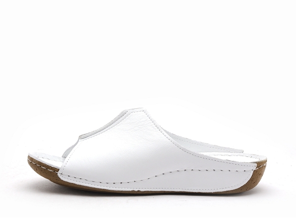 Andrea conti mules et sabots plats femme 0027423 blanc