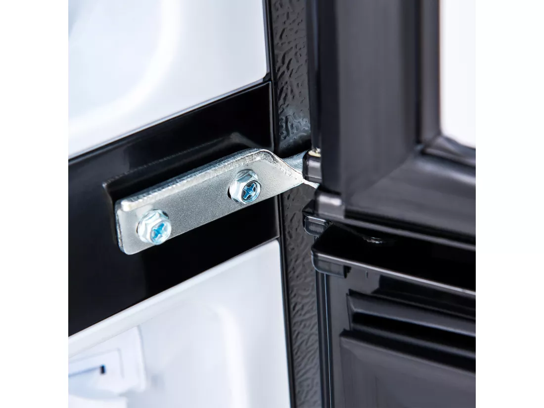Mini Réfrigérateur - 22L congélateur + 38L réfrigérateur - 42x45.5x86.8cm - 172 kWh/an, lumière LED - Classe F - Noir