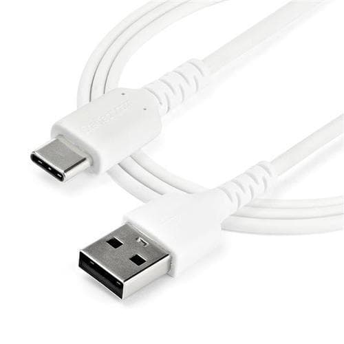 StarTech.com RUSB2AC1MW, 1 m, USB A, USB C, USB 2.0, 480 Mbit/s, Hvid