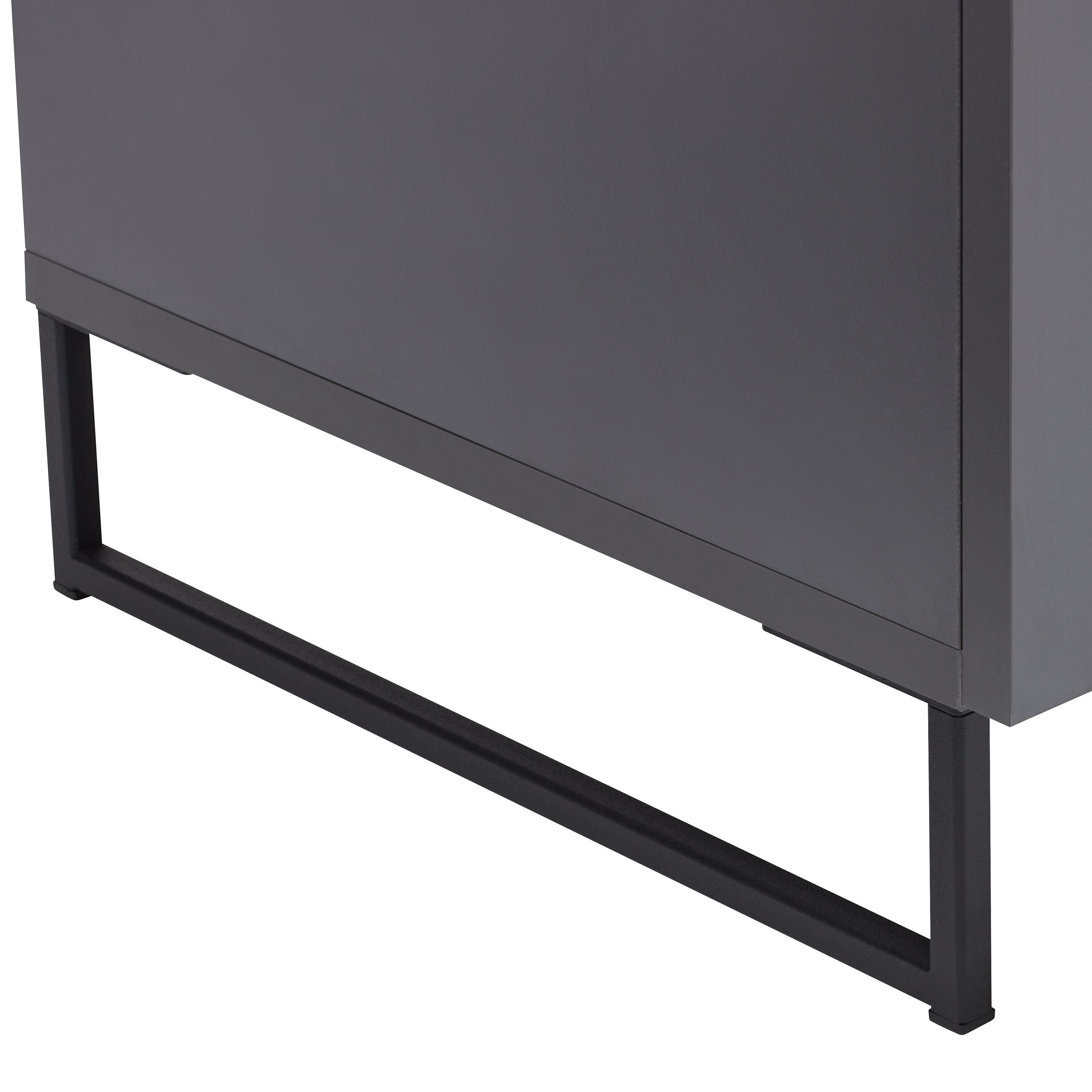 MAILO Lavaboy - Dunkelgrau / B: 60.1 cm x T: 40.8 cm x H: 55.3 cm