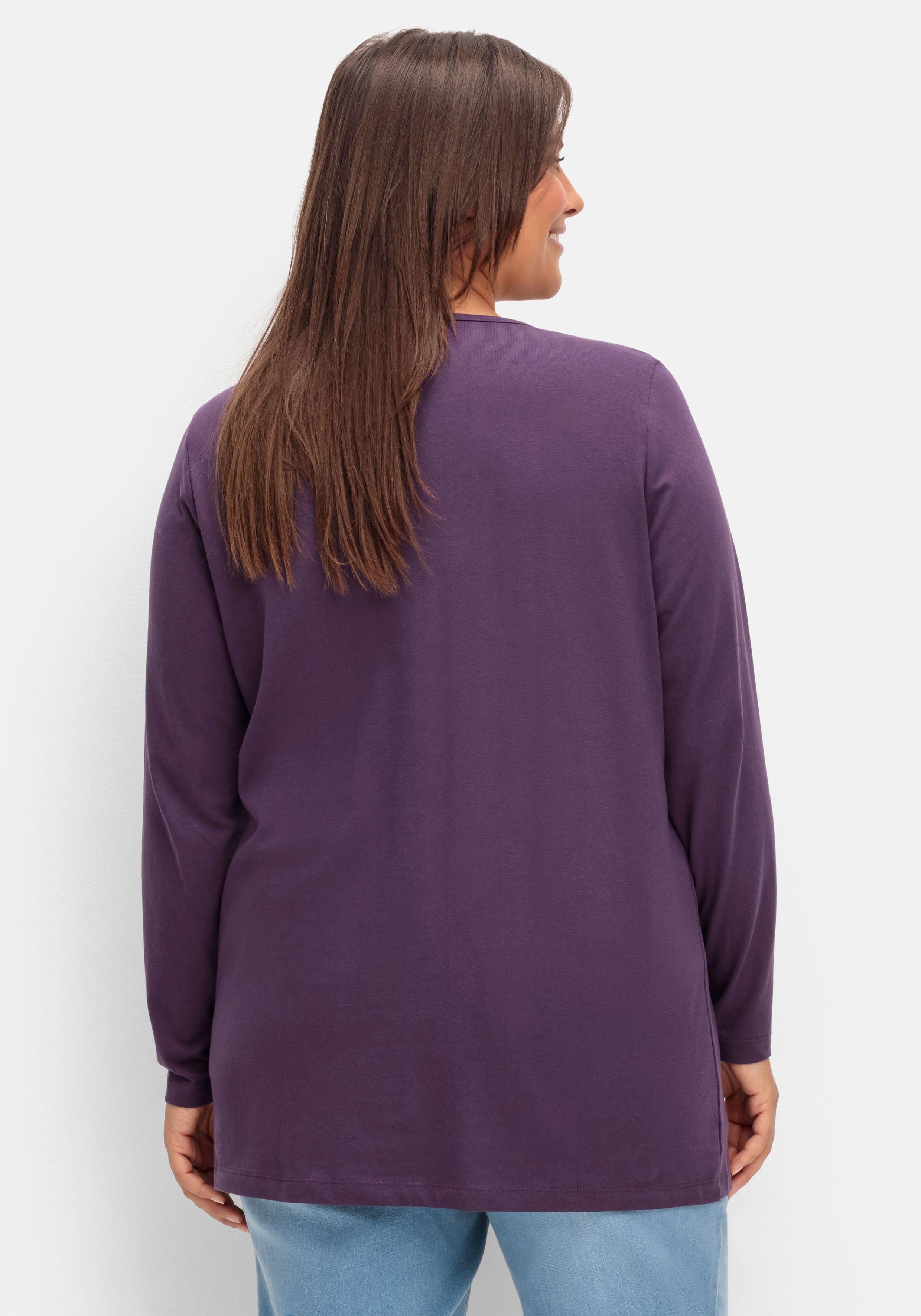 Longshirt mit aufgesetzten Taschen