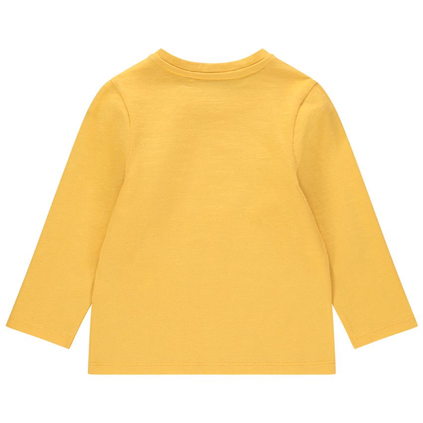 T-shirt manches longues en coton print scooter - Jaune