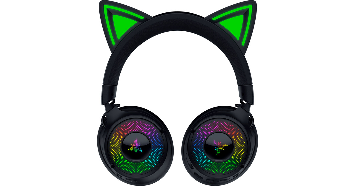 RazerKraken Kitty V3 Pro Black over-ear gaming headset  (Zwart, RGB, 2.4 GHz / Bluetooth / USB)