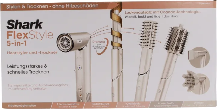Shark FlexStyle 5-in-1 style & hårtørrer - Champagne