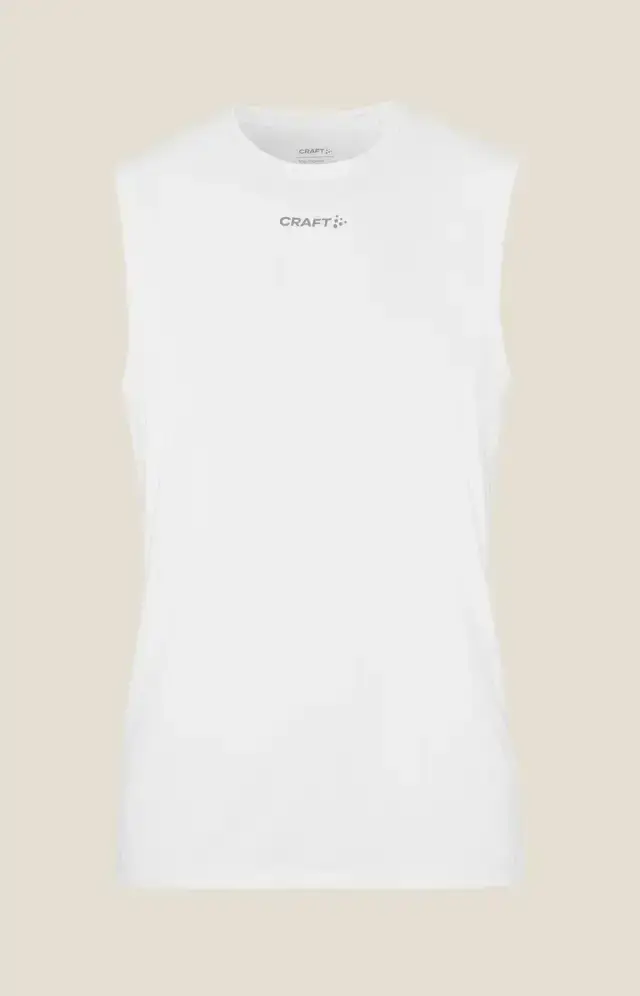 Craft ADV Essence 3 Hardloopshirt Zonder Mouwen Wit Heren