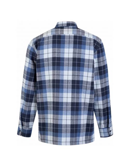 Storvik Blouse Flanel Dawson Blauw&Wit - Werkkleding