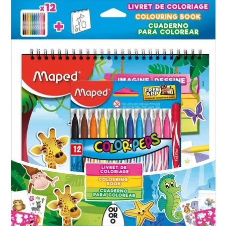 Maped Malbuch COLOR’PEPS mit Stifteset
