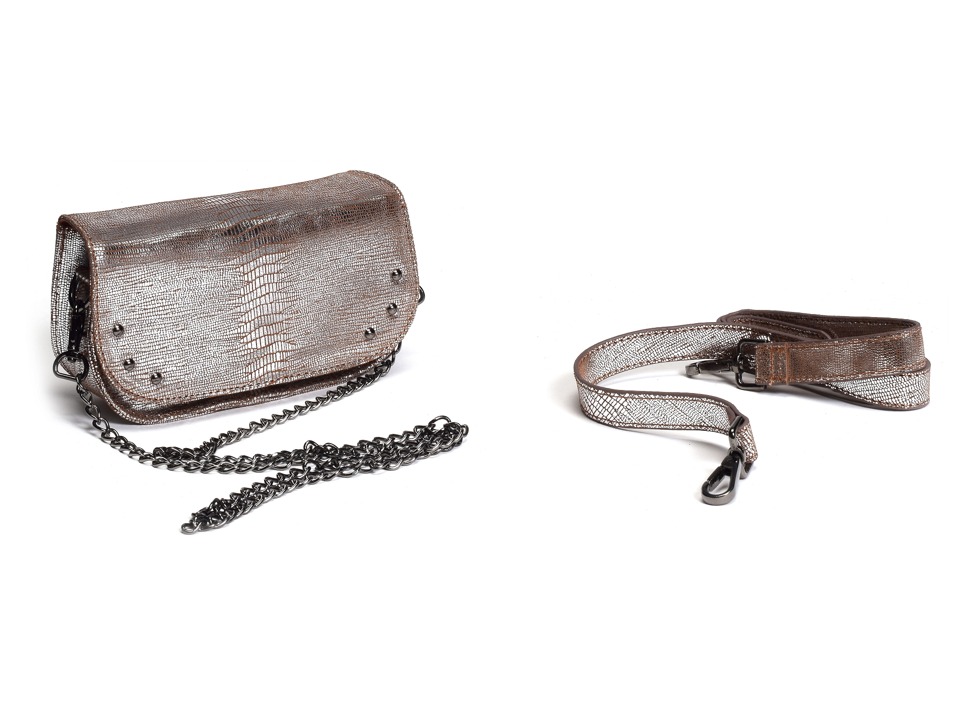 Pochette bandouliere alice he899 argent