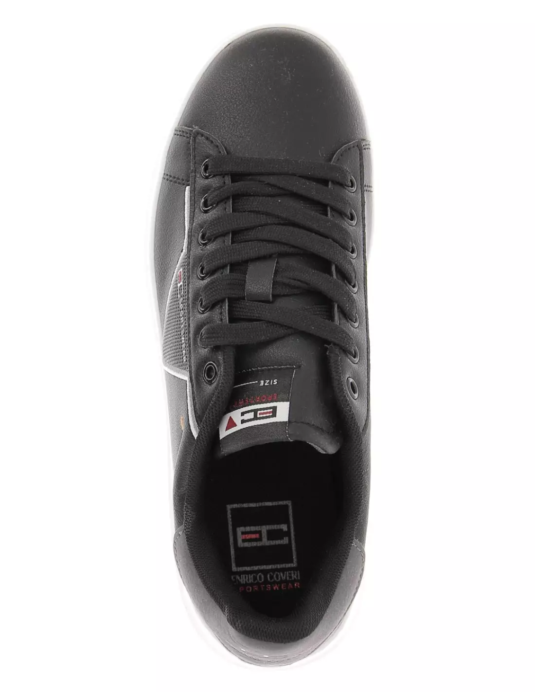 ENRICO COVERI ECS227312 - Baskets 54.BLACK-BOULEVARD-CUOIO