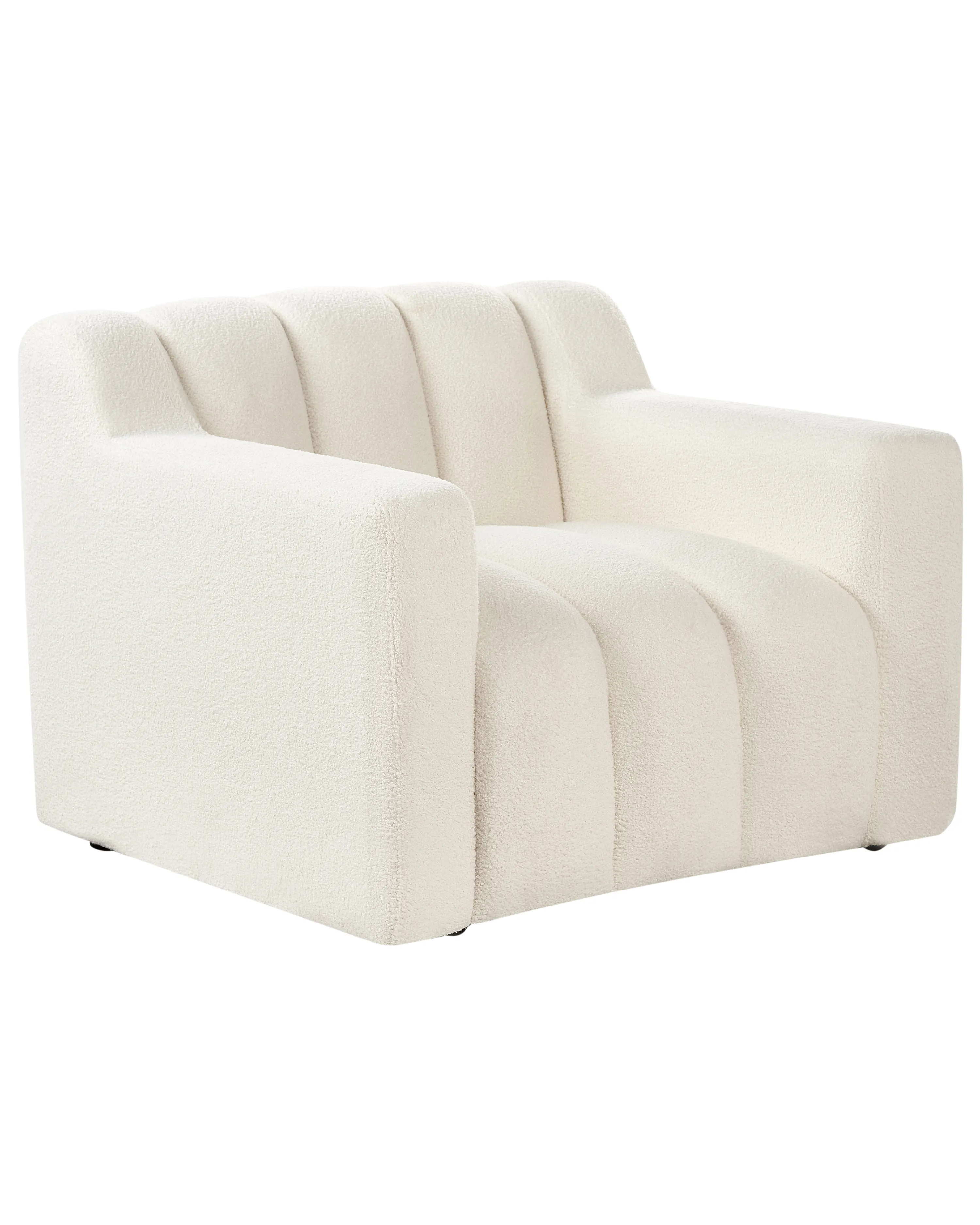 Fauteuil AGERUP Bouclé Gebroken wit