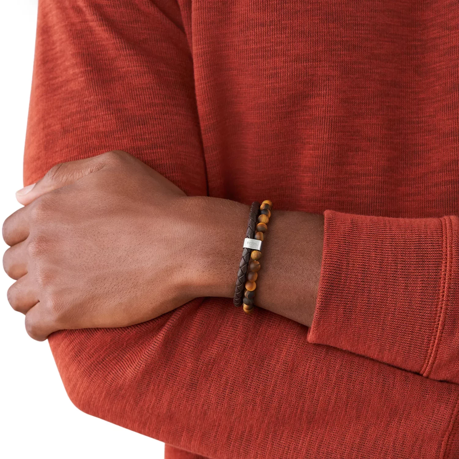 Fossil JF03118040 Armbånd Læder JF03118040