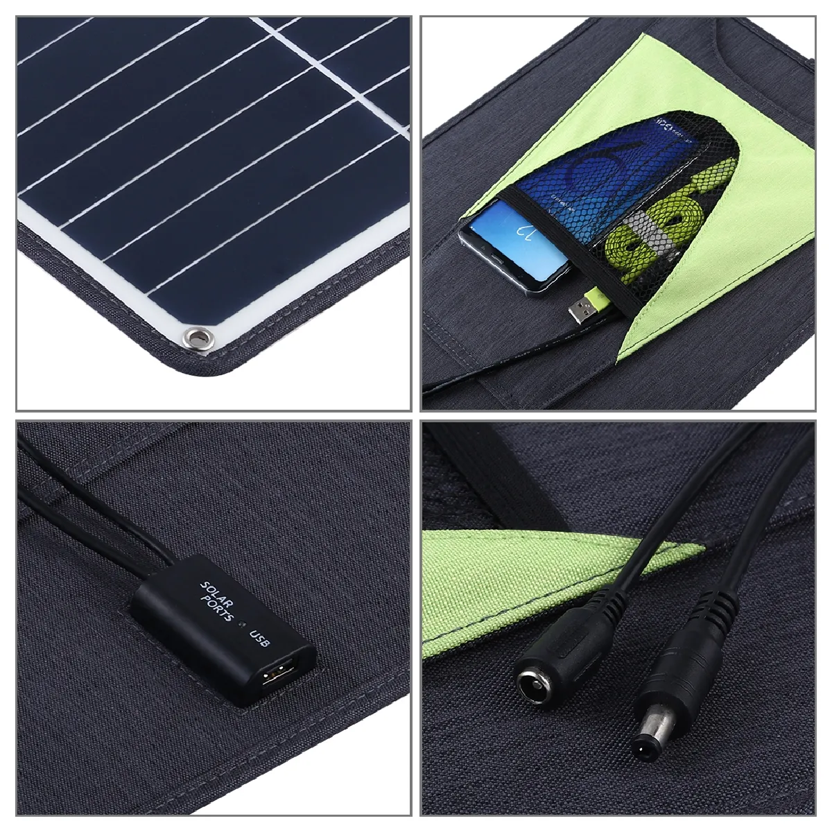 Yonis Kit Portable à 3 Panneaux Solaires
