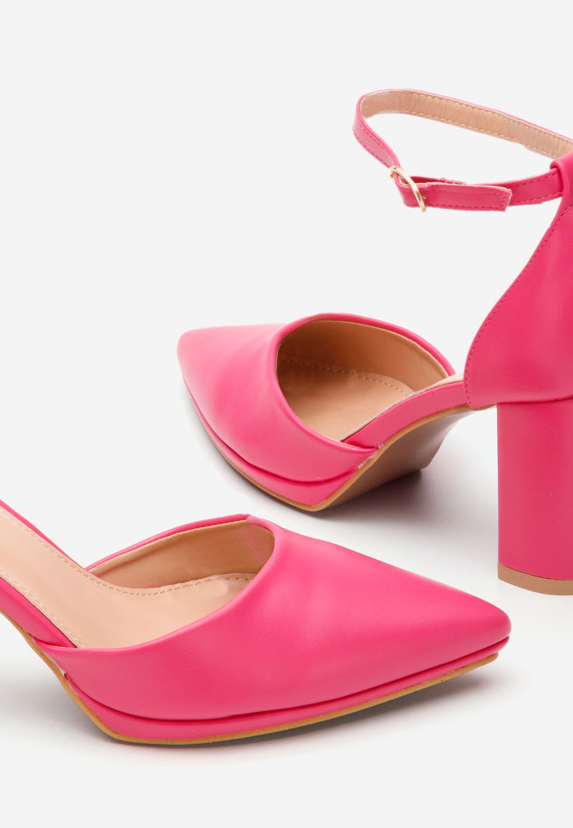 Chaussures à talon épais fuchsia Asteria
