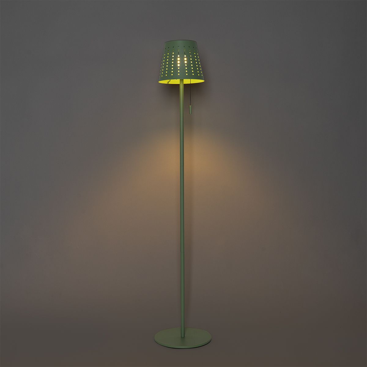 Buiten vloerlamp groen incl. LED 3-staps dimbaar op solar - Ferre