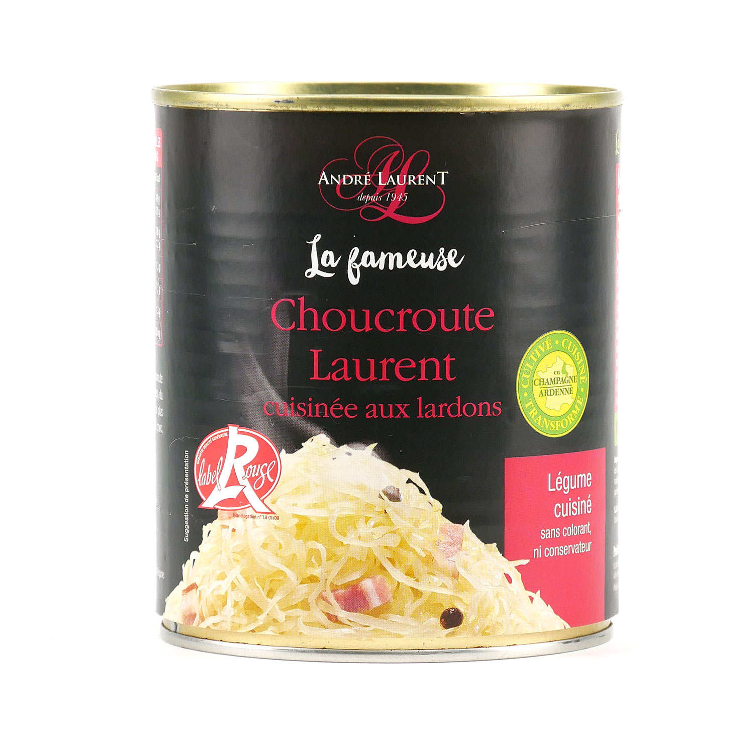 La fameuse choucroute Laurent cuisinée aux lardons