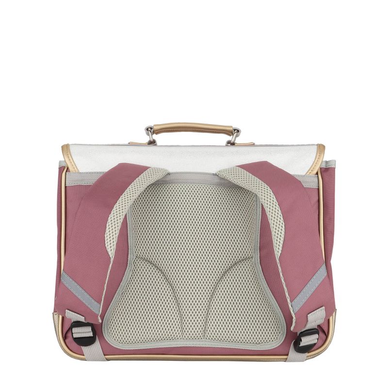 Cartable Arc en ciel étoilé 38 cm Rose pâle