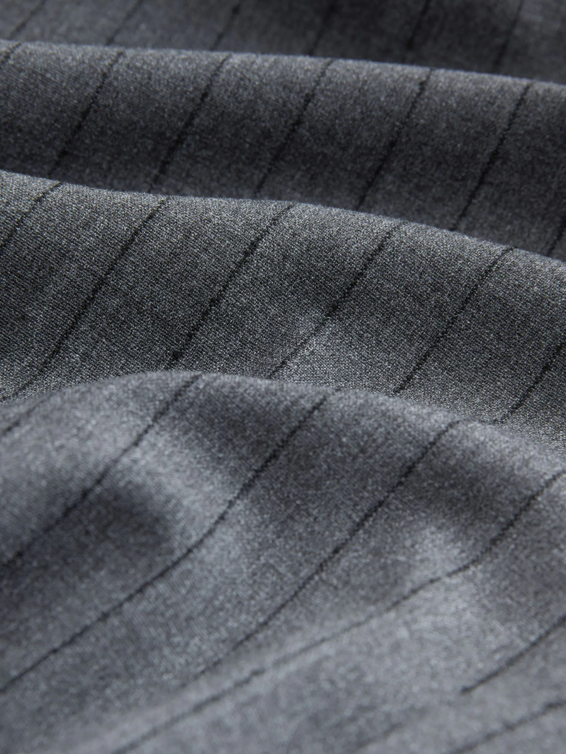 Grijs - Striped Straight Tailored Trousers