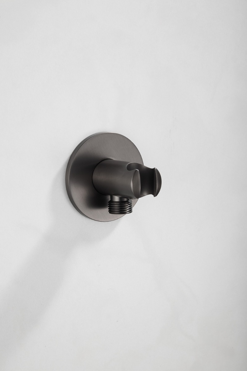 Saniclear Plus inbouw regendouche met inbouw douchekop 30x30cm verouderd ijzer - gunmetal
