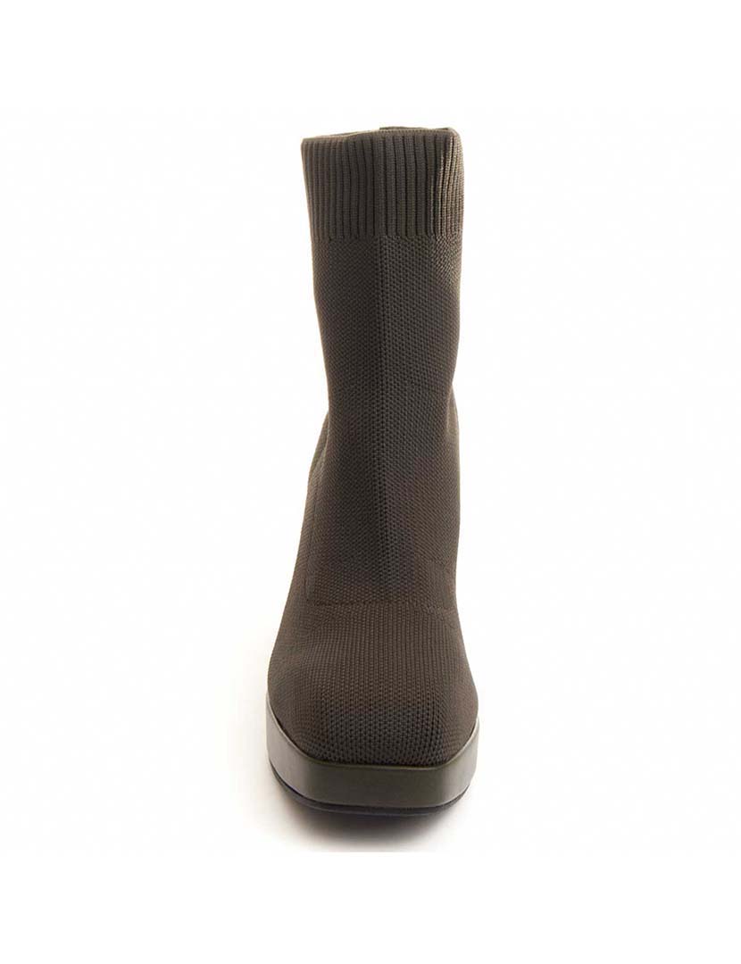 Sixteen High Heeled Ankle Boots for Ladies in Green