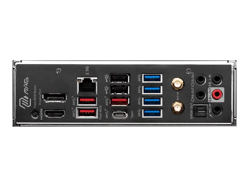 MSI MAG B650 TOMAHAWK WIFI - Bundkort - ATX - Socket AM5 - AMD B650 Chipset - USB 3.2 Gen 1, USB 3.2 Gen 2, USB-C 3.2 Gen2, USB-C 3.2 Gen 2x2 - 2.5 Gigabit LAN, Wi-Fi 6E, Bluetooth - onboard grafik (CPU påkrævet) - HD Audio (8-kanaler)