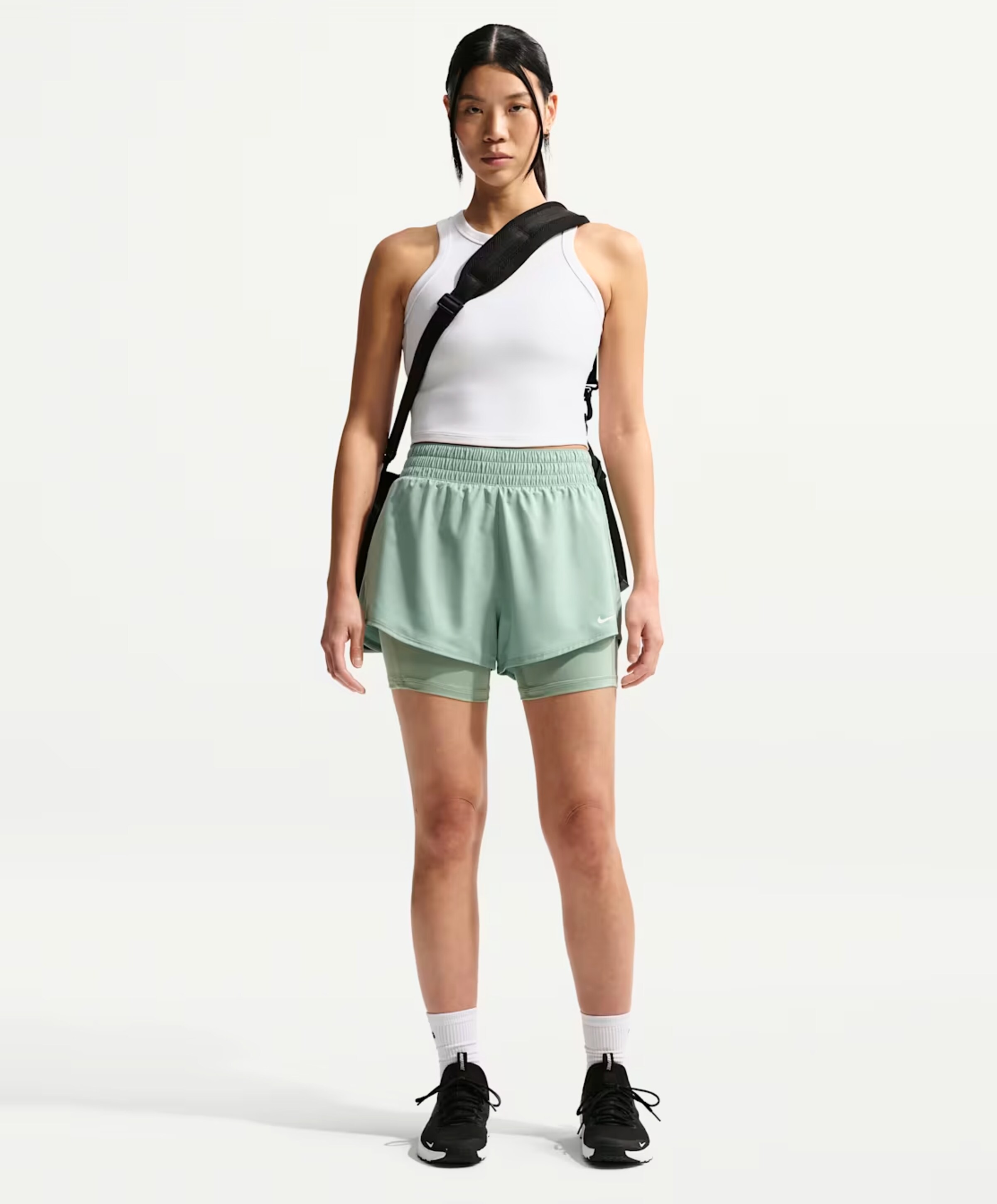 Nike Nike One Dri-fit Women's High-rise dames tights shorts zwart