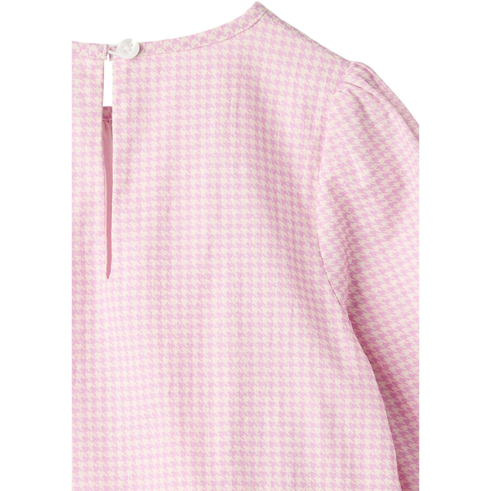 Køb COPENHAGEN COLORS Syringa Comb. Houndstooth Bluse W. Embroidery