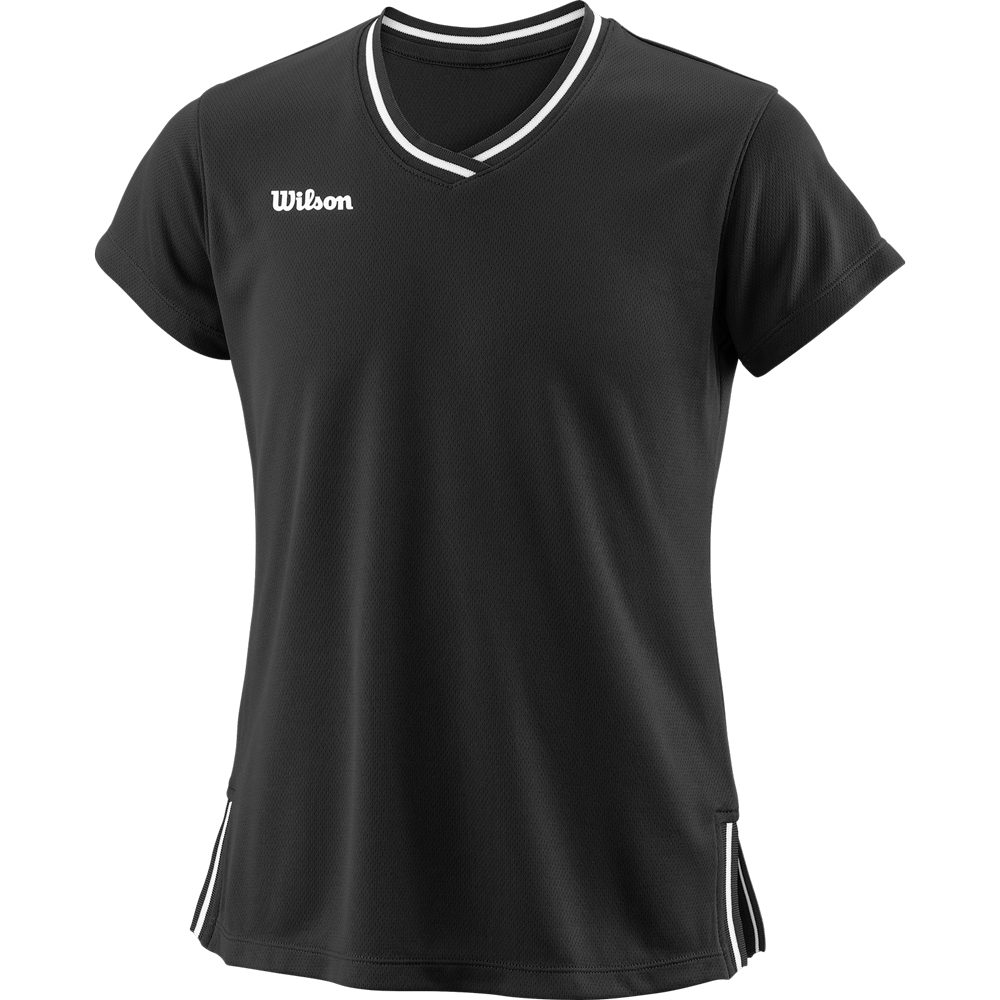 Wilson Team II V-Neck T-Shirt Mädchen schwarz